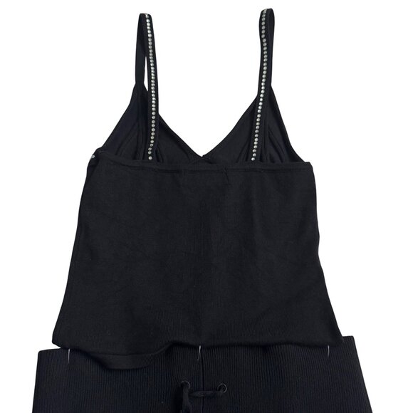 I.AM.GIA Black Knit Embellished Womens Set pant/top sz XXS black flared nwot - Picture 5 of 15